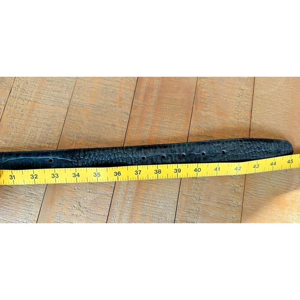 Tony Lama Genuine Nile Crocodile Black Western Belt Size 40